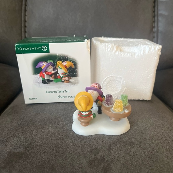 Department 56 North Pole Gumdrop Figurine with Purple and Orange Accents - Picture 1 of 8